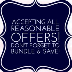 All REASONABLE OFFERS Will Be Accepted!